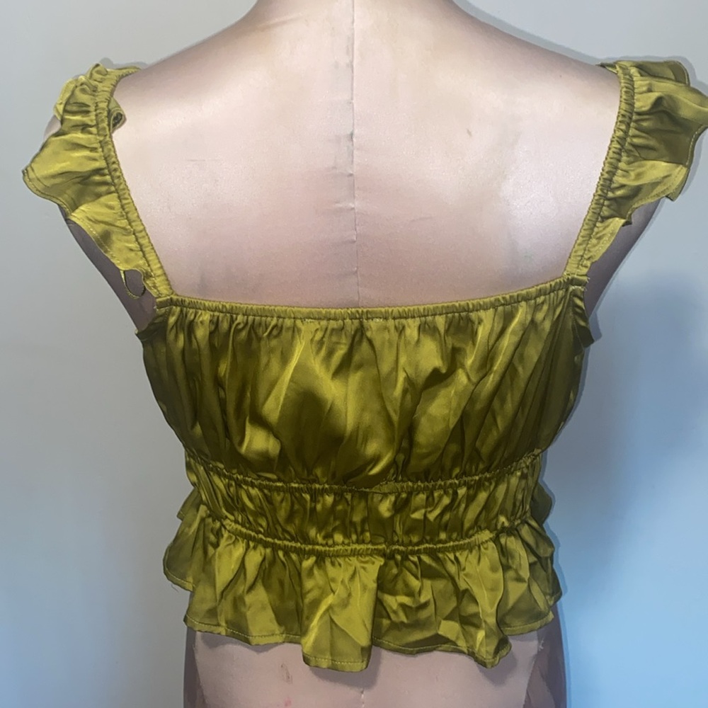 Mixed Threads Ruffle Tie Front Blouse - Picture 5 of 7